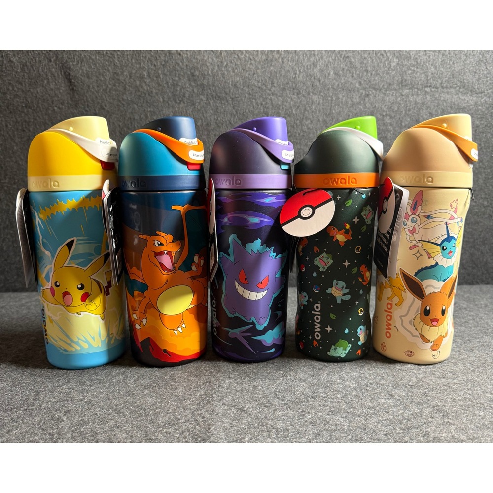 Owala x Pokemon Limited Edition Water Bottle Complete Set of 5 Target Exclusive